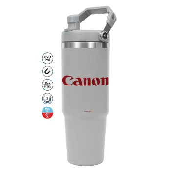 Canon, GREY color, 890ml (30oz) stainless Steel Tumbler with Handle