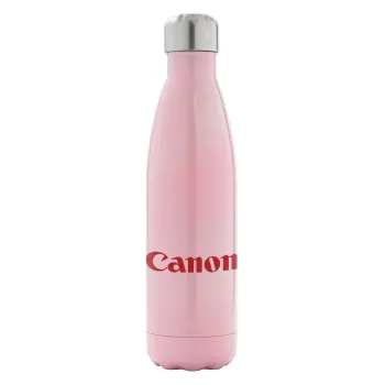 Canon, Μεταλλικό παγούρι θερμός Ροζ Ιριδίζον (Stainless steel), διπλού τοιχώματος, 500ml