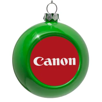 Canon, Στολίδι Χριστουγεννιάτικη μπάλα δένδρου Πράσινο 8cm