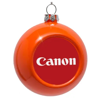 Canon, Στολίδι Χριστουγεννιάτικη μπάλα δένδρου Πορτοκαλί 8cm