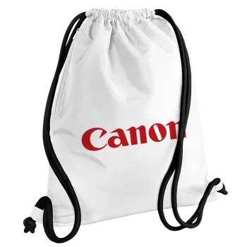 Canon, Backpack pouch GYMBAG white, with pocket (40x48cm) & thick cords