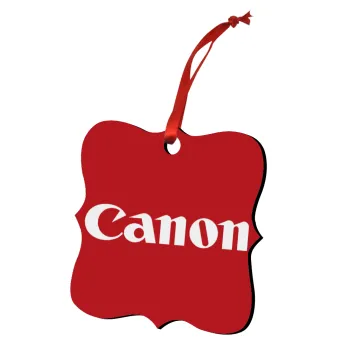 Canon, Στολίδι Χριστουγεννιάτικο στολίδι polygon ξύλινο 7.5cm