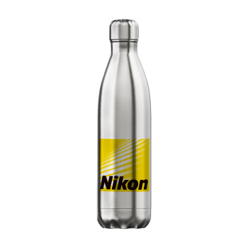 Nikon, Μεταλλικό παγούρι θερμός Inox (Stainless steel), διπλού τοιχώματος, 750ml