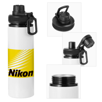 Nikon, Μεταλλικό παγούρι νερού με καπάκι ασφαλείας, αλουμινίου 850ml