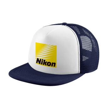 Nikon, Καπέλο Ενηλίκων Soft Trucker με Δίχτυ Dark Blue/White (POLYESTER, ΕΝΗΛΙΚΩΝ, UNISEX, ONE SIZE)