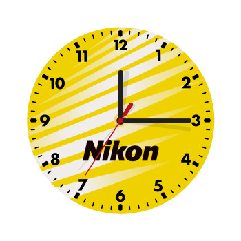 Nikon, Ρολόι τοίχου ξύλινο (20cm)