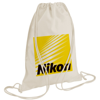 Nikon, Τσάντα πλάτης πουγκί GYMBAG natural (28x40cm)