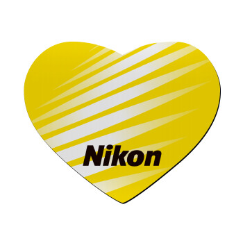 Nikon, Mousepad heart 23x20cm