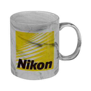 Nikon, Mug ceramic marble style, 330ml