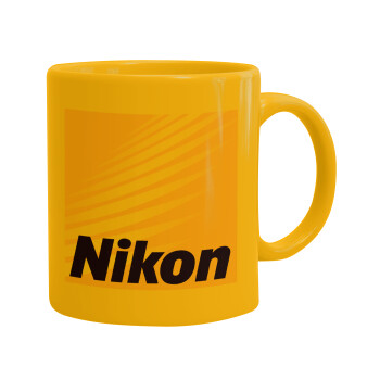 Nikon, Ceramic coffee mug yellow, 330ml (1pcs)