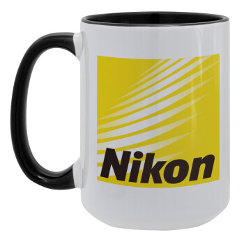 Nikon, Κούπα Mega 15oz, κεραμική Μαύρη, 450ml