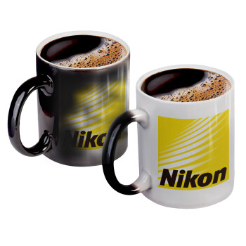 Nikon, Κούπα Μαγική, κεραμική, 330ml που αλλάζει χρώμα με το ζεστό ρόφημα (1 τεμάχιο)