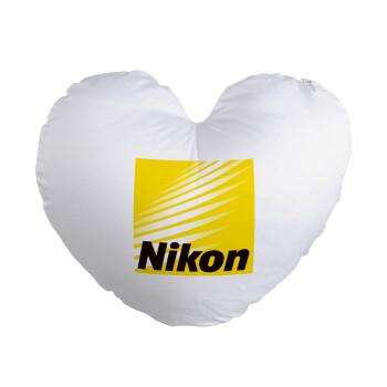 Nikon, Μαξιλάρι καναπέ καρδιά 40x40cm περιέχεται το  γέμισμα