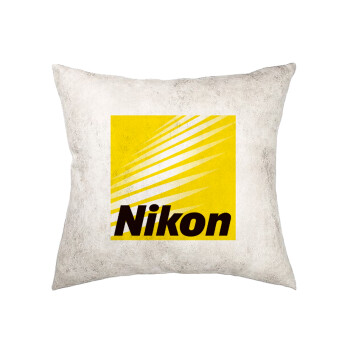 Nikon, Μαξιλάρι καναπέ Δερματίνη Γκρι 40x40cm με γέμισμα