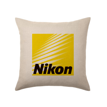 Nikon, Μαξιλάρι καναπέ ΛΙΝΟ 40x40cm περιέχεται το  γέμισμα