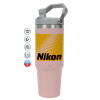 Pink color, 890ml (30oz) stainless Steel Tumbler with Handle