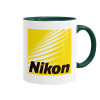 Mug colored green, ceramic, 330ml