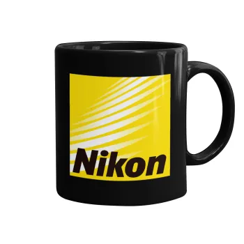 Nikon, Κούπα Μαύρη, κεραμική, 330ml