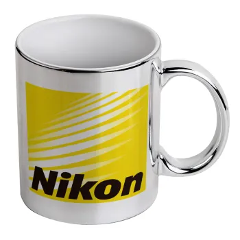 Nikon, Mug ceramic, silver mirror, 330ml