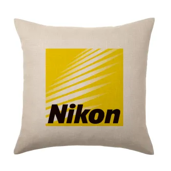 Nikon, Μαξιλάρι καναπέ ΛΙΝΟ 40x40cm περιέχεται το  γέμισμα