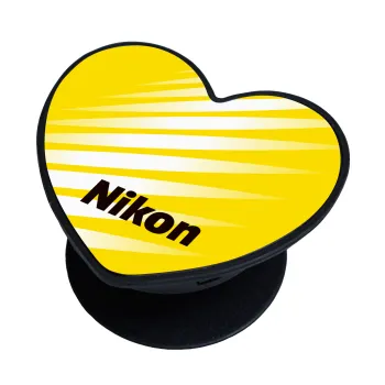 Nikon, Phone Holders Stand  καρδιά Μαύρο Βάση Στήριξης Κινητού στο Χέρι