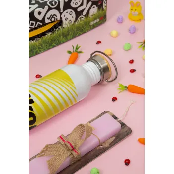 Nikon, Πασχαλινή Λαμπάδα με παγούρι μεταλλικό (620ml, stainless steel) & κερί αρωματικό πλακέ (30cm) (ΡΟΖ)