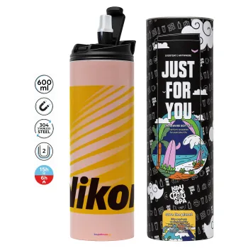 Nikon, Tumbler stainless steel PINK 600ml