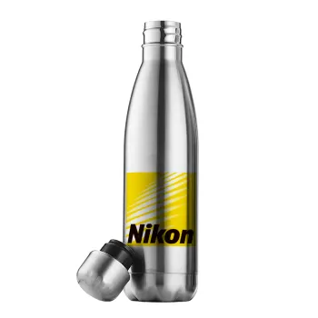 Nikon, Μεταλλικό παγούρι θερμός Inox (Stainless steel), διπλού τοιχώματος, 500ml