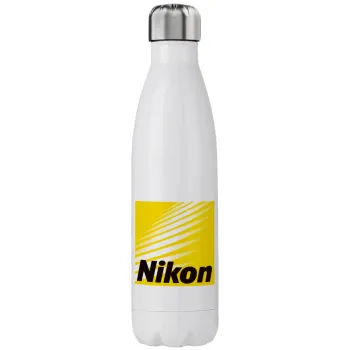 Nikon, Μεταλλικό παγούρι θερμός (Stainless steel), διπλού τοιχώματος, 750ml
