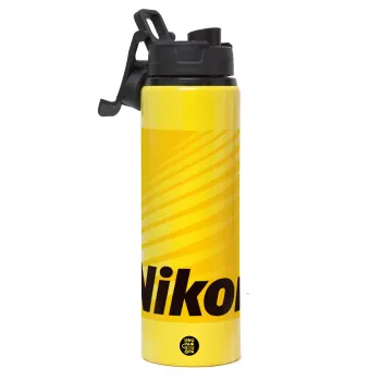 Nikon, Μεταλλικό παγούρι νερού με καπάκι ασφαλείας, αλουμινίου 850ml