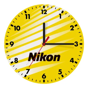 Nikon, Ρολόι τοίχου ξύλινο (20cm)