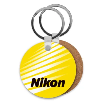Nikon, Μπρελόκ Ξύλινο στρογγυλό MDF Φ5cm
