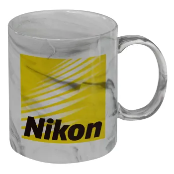Nikon, Mug ceramic marble style, 330ml