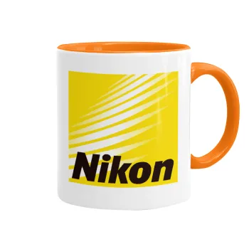 Nikon, Κούπα χρωματιστή πορτοκαλί, κεραμική, 330ml