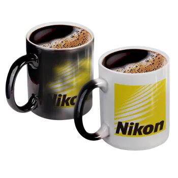 Nikon, Κούπα Μαγική, κεραμική, 330ml που αλλάζει χρώμα με το ζεστό ρόφημα