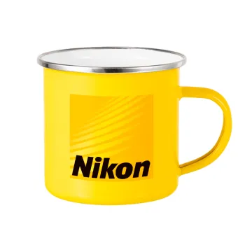 Nikon, Κούπα Μεταλλική εμαγιέ Κίτρινη 360ml