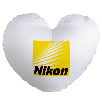 Nikon, Μαξιλάρι καναπέ καρδιά 40x40cm περιέχεται το  γέμισμα