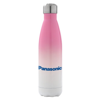 Panasonic, Μεταλλικό παγούρι θερμός Ροζ/Λευκό (Stainless steel), διπλού τοιχώματος, 500ml