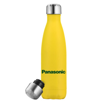 Panasonic, Μεταλλικό παγούρι θερμός Κίτρινος (Stainless steel), διπλού τοιχώματος, 500ml