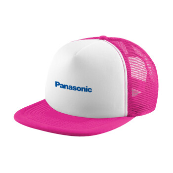 Panasonic, Καπέλο Soft Trucker με Δίχτυ Pink/White 