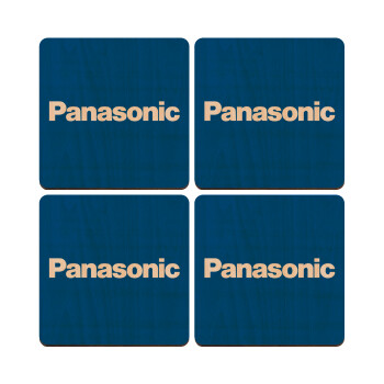 Panasonic, ΣΕΤ x4 Σουβέρ ξύλινα τετράγωνα plywood (9cm)