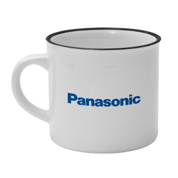Panasonic, Κούπα κεραμική vintage Λευκή/Μαύρη 230ml