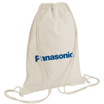 Panasonic, Τσάντα πλάτης πουγκί GYMBAG natural (28x40cm)