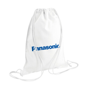 Panasonic, Τσάντα πλάτης πουγκί GYMBAG λευκή (28x40cm)