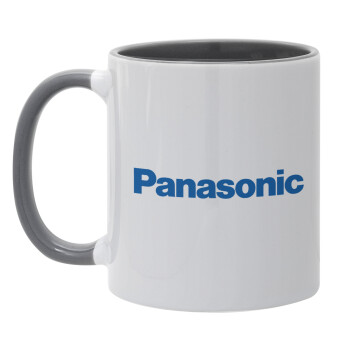 Panasonic, Mug colored grey, ceramic, 330ml