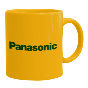 Panasonic, Ceramic coffee mug yellow, 330ml (1pcs)