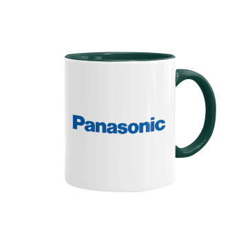 Panasonic, Mug colored green, ceramic, 330ml