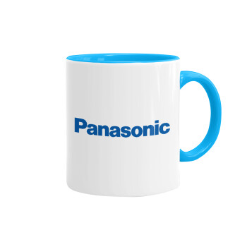 Panasonic, Mug colored light blue, ceramic, 330ml
