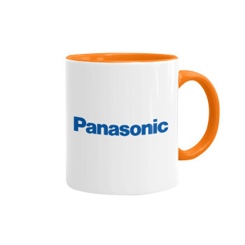 Panasonic, Mug colored orange, ceramic, 330ml