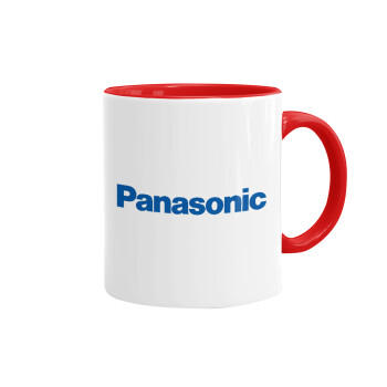 Panasonic, Mug colored red, ceramic, 330ml